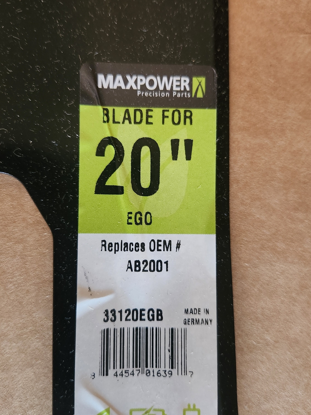 20" Replacement Blade for EGO - Black